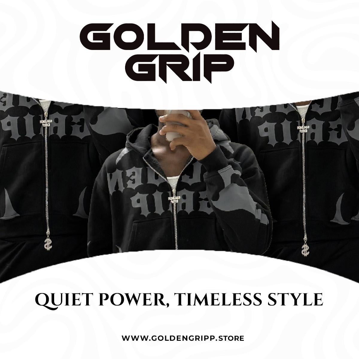 Golden grip black set
