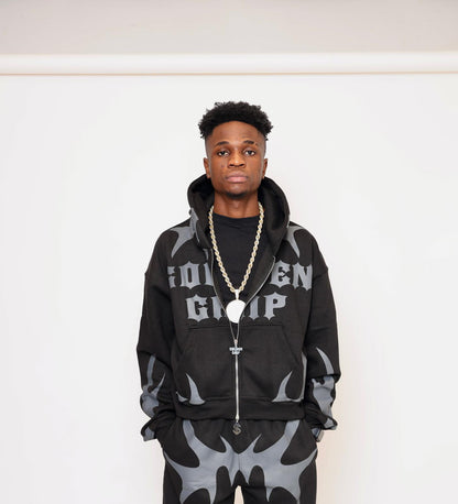 Golden Gripp black zip up