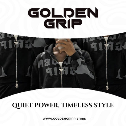 Golden Grip black zip up